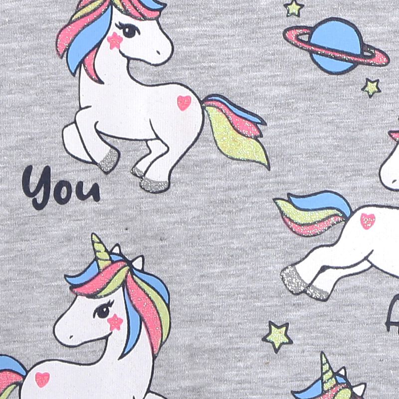 Knitted T-Shirt With Unicorn Print image number 2
